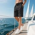 thumbnail image 4 of Havenre Mens Athletic Shorts Running Gym Shorts Lightweight Casual Drawstring Elastic Shorts Stretch Summer Shorts with Pockets Black M, 4 of 8