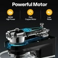 thumbnail image 3 of SPECSTAR 6 in 1 Multifunctional Stand Mixer with 8.5 Quart Stainless Steel Bowl, 660W 10 Speed Tilt-Head Meat Grinder, Juice Blender, Vegetable Slicer, Pasta and Cookie Maker, Black, 3 of 7