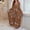 Coffee, variant on Women's Plus Size Swimwear Cover Ups Leopard Print Long Sleeve V Neck Beach Dress Lightweight Quick Dry Comfy Bathing Suits