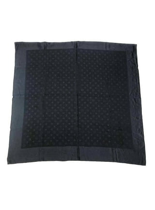 LOUIS VUITTON Bandeau Game On Scarf MP2904 silk Black White Used