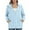 Light Blue, variant on Yuwull Women'S Solid Color Hooded Windbreaker Jacket Anti Lightweight Casual Wind Jacket With Pockets Spring Fall Jacket Outdoor Activitiees