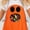 Orange, variant on Halloween Ghost Treat Bag,Cute Ghost Beginner Treat Bags With Handle,Portable Cartoon Ghost Handbag Holders Organizers,Trick or Treat Storage Bag for Spooky Party & Decorations