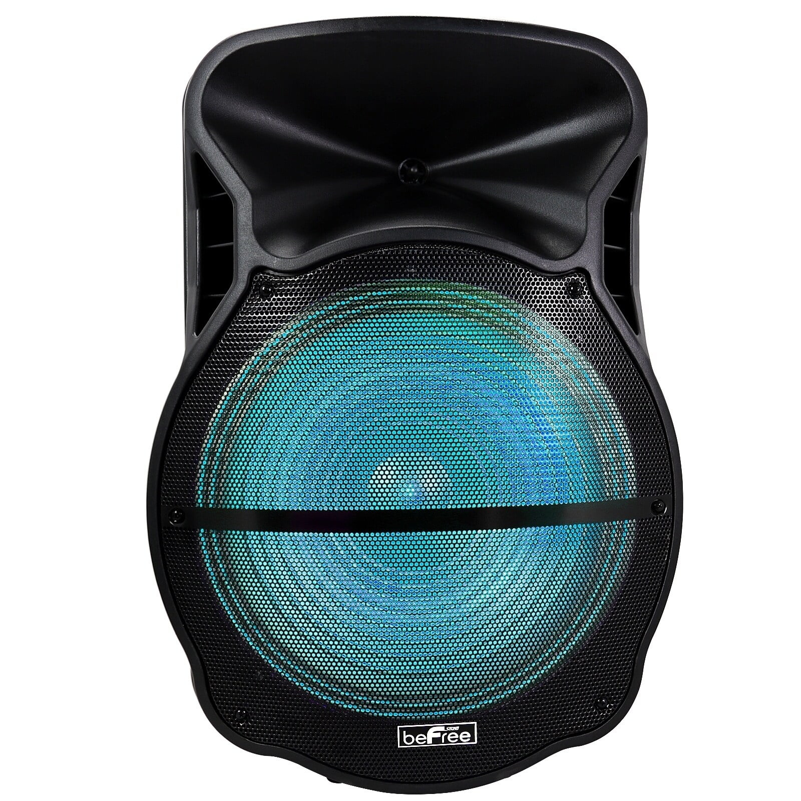 "beFree Sound Bluetooth 18"" Portable Rechargeable Party Speaker with LED Lights, Microphone, FM Radio"  (图3)