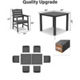 thumbnail image 2 of WINSOON 8-Piece HIPS All Weather Outdoor Patio Dining Sets, 2-Tables 6-Chairs, Heavy-Duty Sturdy Frame & Easy to Assemble for Backyard Patio Multi-Person Parties, 2 of 9