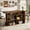 Brown, variant on Fnova 70.9" 4-Tier Modern Bar Table, Pub Table with Wine Glass Holder & Footrest, Large Home Bar Unit with Storage Shelves for Kitchen, Dining Room & Commercial Use