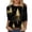 Gold, variant on Fiaer Women T Shirts 3/4 Sleeve Christmas Plus Size Tshirts Crew Neck Snowflakes Santa Snowman Tree Funny Graphic Trendy Xmas Tops Silver XL