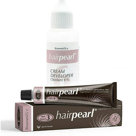 Hair Pearl Intensive Tint and Developer Kit (Dark Brown with 2.7 oz Developer (Best Bleaching Kit For Dark Brown Hair)