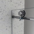 thumbnail image 5 of 76"H Frameless Sliding Door,Shower Door with Stainless Steel Pulleys&Adjustable Soft Closing Function,Clear Tempered Glass,Chrome, 5 of 6