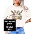 thumbnail image 7 of Ink Printed Image NOT a Quilt Patch - Camo Bunny Trio Easter Graphic Tee Ivory Shirt Adult Large, 7 of 7