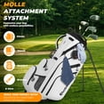 thumbnail image 6 of Sturdum 8-Way Lightweight Golf Stand Bag, 5.5 lb Golf Bag with Selfie Phone Pocket & MOLLE System, Full-Length Dividers & Stable Base, 6 of 8