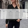 thumbnail image 3 of CQONEPT Women's Long Sleeve V Neck Tops Textured Knit Button Pullover Top Casual Loose Fit Fall Fshion Tunic Shirts Khaki 2XL, 3 of 6