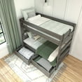 thumbnail image 6 of Max & Lily Solid Wood Modern Farmhouse Farmhouse Twin/Twin Bunk Bed with Storage Drawers, 6 of 7