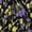 Black Purple Yellow Floral, variant on Women's Floral Sleeveless Swing Dress with Pockets