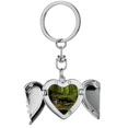 thumbnail image 1 of Porte-clés Porte-Clés Aile d'Ange Cœur Nature Forestière Science Verte, 1 of 3