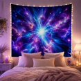 thumbnail image 2 of Cosmic Starburst in Swirling Nebula, Energetic Psychedelic for Space Lovers, Celestial Wall Art Decor, Housewarming Gift, Tapestry Wall Hanging for Bedroom and Dorm, 2 of 7
