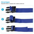 thumbnail image 4 of Uxcell 2m Adjustable with Quick Release Buckle Luggage Straps, Blue 2 Pack, 4 of 5