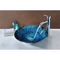 thumbnail image 2 of Telina Series Deco-Glass Vessel Sink in Lustrous Blue and Black, 2 of 9