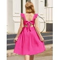 thumbnail image 4 of Arshiner Pink Dress for Girls Summer Tie Back Formal Party Wedding Guest Dresses Size 10, 4 of 5