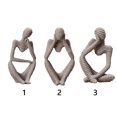 thumbnail image 2 of Décoration Style Penseur Sculpture Abstraite Cadeau Étagère Statue en Résine, 2 of 5