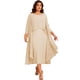 thumbnail image 1 of Vestido Raseal Mother of the Bride de 2 piezas con chaqueta hasta el té, 1 of 6
