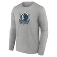 thumbnail image 2 of Men's Gray Dallas Mavericks Alternate Logo Long Sleeve T-Shirt, 2 of 3