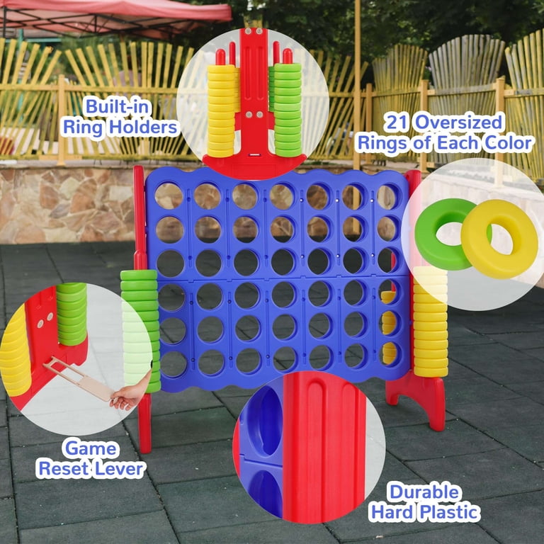 Giant Connect 4 Giant 4 In A Row Game Set - Jumbo Connect 4 With ...