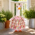 thumbnail image 4 of Porch Goose Fall Decorations Outfits,23 Inch Campus Style Goose Statue Dress Costume and Bow Headpiece,Thankgiving and Autumn Harvest Front Porch Display, 4 of 6