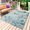 Blue Green Brown, variant on Coastal Turtle Outdoor Rug for Patio/Deck/Porch, Non-Slip Large Area Rug 3 x 5 Ft, Nautical Eucalyptus Leaves Coral Seaweed Indoor Outdoor Rugs Washable Area Rugs, Camping Rug Carpet Runner