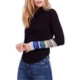 thumbnail image 2 of Suéter con puños mixtos Free People para mujer negro extra pequeño, 2 of 2