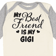 thumbnail image 4 of Inktastic My Best Friend is My Gigi with Hearts Boys or Girls Long Sleeve Baby Bodysuit, 4 of 5
