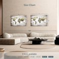 thumbnail image 3 of Elephant Stock Aged World Map Xxxiii Wall Art - Horizontal Canvas Wall Art - Living Room Wall Decor - Education Canvas - Brown And Gray Decor - 48" x 32", 3 of 4