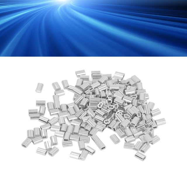 Cable Ferrule Wire Rope, 400pcs Improved Work Efficiency Fixation Crimps Loop Sleeves for Beauty Salon