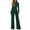 Green_001, variant on Riforla Women Casual Jumpsuits Loose Fit Belted Dressy Long Sleeve Crewneck Autumn Jumpsuit Long Wide Legs Formal Rompers Jumpsuits for Women XXL