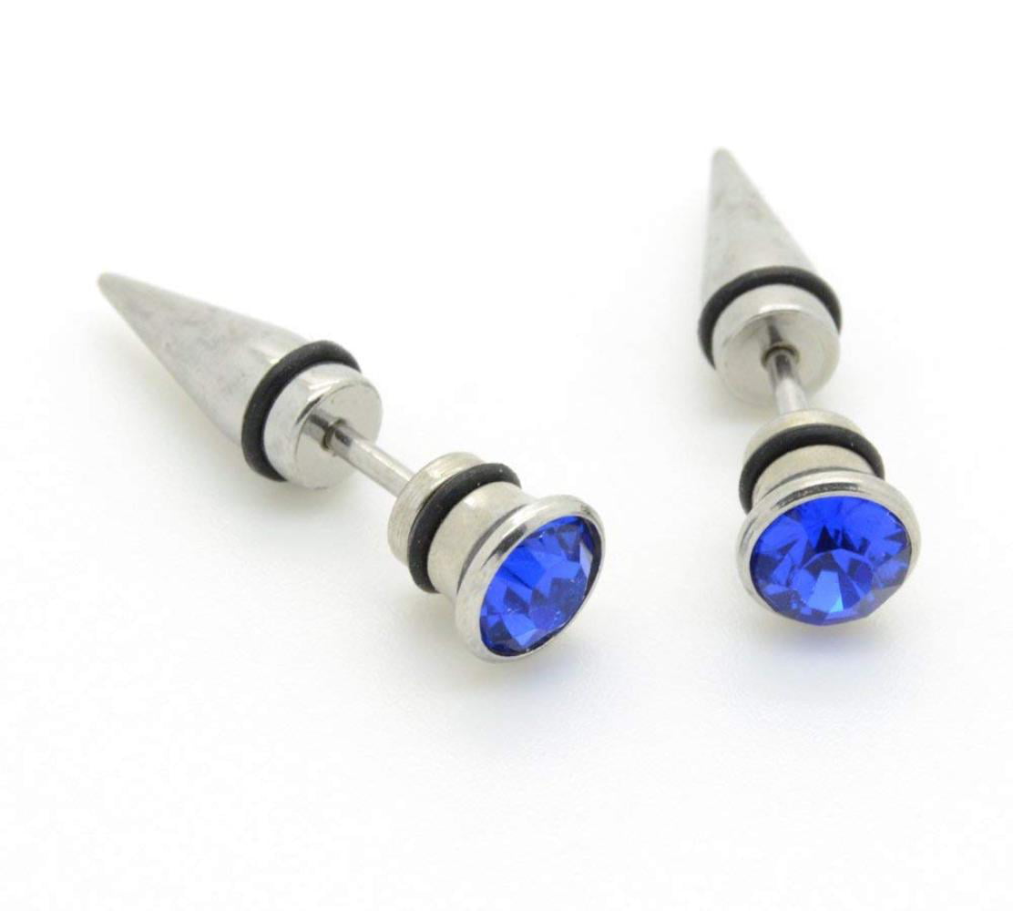Ear Stretcher Plug Gold IP Over Surgical Steel Fake Arrow Taper 
