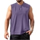 thumbnail image 4 of Ceisia Men's Relaxed Fit Henley Neck Sleeveless Tank Top with Chest Pocket for Casual Daily Wear Purple S Gifts, 4 of 5
