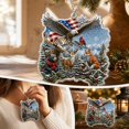 thumbnail image 7 of Clearance Gunhay Christmas Ornament 2026, USA 250th Anniversary Christmas Ornament Patriotic Christmas Acrylic Tree Keepsake 1776–2026 for Family, Eagle Shield, 7 of 7