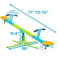 thumbnail image 4 of Pure Fun Heavy Duty 360-Degree Swivel Kids Seesaw, Indoor or Outdoor, 175lb Weight Limit, Ages 3+, 4 of 8