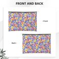 thumbnail image 3 of Haiem The Garden Tricolor Pansy Flower Music Lover Merch Makeup Bag, Cosmetic Bag,Singer Fans Cosmetic Bag, Portable Stationary Storage Organizer, Travel Makeup Bag, 3 of 8