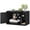 Black, variant on Hzuaneri 39.4" Cat Litter Box Enclosure, Hidden Cabinet Furniture with Bell, Farmhouse Style, Black