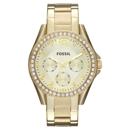 UPC 691464949037 product image for Fossil Women s Riley Multifunction  Gold-Tone Stainless Steel Watch  ES3203 | upcitemdb.com
