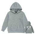 thumbnail image 4 of Girls Casual Long Sleeve Hoodies Pattern Hooded Sweatshirt with Pockets(Toddler), 4 of 4