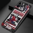 thumbnail image 3 of Marvel superhero Spider Man Phone Case for Apple iPhone 15 Pro Max SE 13 XS X 7 6s 14 12 Mini 8 Plus 11 Pro XR Cover Black Soft, 3 of 5