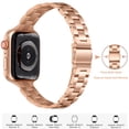 thumbnail image 4 of WFEAGL Thin Band Apple Watch Stainless Steel Metal Replacement Adjustable 38mm 40mm 41mm, 4 of 9