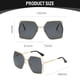 thumbnail image 2 of Gafas de sol huecas transfronterizas, gafas de sol modernas de montura grande, hechas de metal, 2 of 5