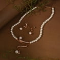 thumbnail image 6 of SOHI Gold-Plated White Pearl-Beaded Jewellery Set, 6 of 6