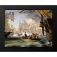 thumbnail image 2 of Birch, Thomas 14x12 Black Modern Framed Museum Art Print Titled - Commodore Perry Leaving The Lawrence, 2 of 5