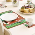 thumbnail image 5 of 12 Uds. Manteles Individuales impermeables, posavasos, manteles para mesa de comedor, decoración navideña para cocina y restaurante, 5 of 5
