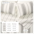 thumbnail image 5 of Striped Quilt Set - Lightweight, Soft, All-Season - 3-Piece Reversible Farmhouse Bedding Set (Full / Queen, Cream / Grey), 5 of 6
