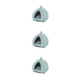thumbnail image 3 of Hogar para mascotas Greeniant nido de descanso invierno algodón PP felpa gris rosa Verde, 3 of 6