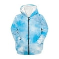 thumbnail image 5 of DISNIMO Tie-Dye Hoodie Kids Blue Hoodie Girls Hoodies Zip Up Boys Sweatshirt Hoodie Sweatshirt for Girls Full Zip Hoodie Jacket Kids Hoodie Jackets Coat Hoodie Kids 6-7 Clothes for Little Girls, 5 of 7